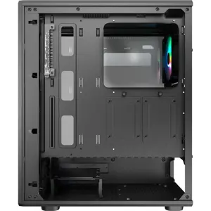 Cougar AIRFACE PURE RGB Mid Tower Case - Compact ATX, Ventilation-Optimized Perforated Panel, Black