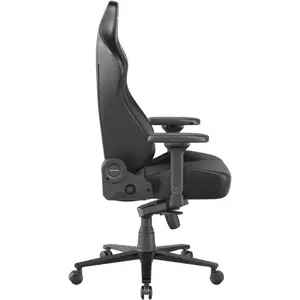 DXRacer Martian Series Gaming Chair, Electric Adjustable Backrest, 4D Electric Lumbar Support, 4D Magnetic Armrests, ERGO SPINESYNC Backrest, EPU Leatherette, Black