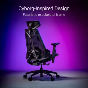 Asus ROG Destrier Core Gaming Chair, Futuristic Cyborg Design, Adjustable Seat, 360 Degree Armrests, Mobile Gaming Arm Support, Polyamide Nylon Mesh