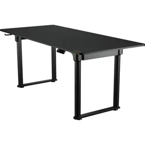 Cougar E-GRAV 180 Electric Gaming Desk, 180x80cm, Twin Motors, Height Adjustable, Carbon Fiber Finish, Black