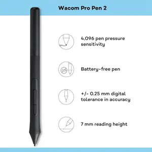 Wacom Intuos CTL-6100WLK-N Graphics Tablet, 8 Inch, 216 x 135 mm Active Area, 4096 Pressure Levels, 4 Customisable Keys, Bluetooth, Ambidextrous Design