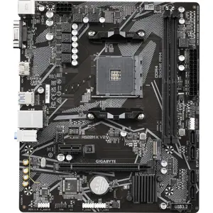 Gigabyte A520M K V2 Motherboard, AMD A520, PCIe Gen3 x4 M.2, Dual Channel DDR4, GbE LAN, 8-Channel HD Audio, HDMI and D-Sub, AM4
