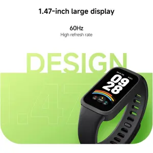 XIAOMI Smart Band 9 Active Smart Band, 1.47" Display, 18-Day Battery Life, 60Hz, 5ATM, Black
