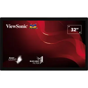 ViewSonic TD3207 Monitor, 32 Inch, 1080p, 10-Point Multi Touch, 60Hz, IPS, HDMI, USB Type B, DisplayPort, RS232