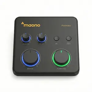 Maono PS22 Lite Audio Interface, Wireless Lavailar Microphone for Content Creation