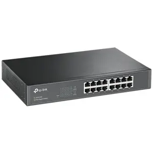 TP-Link TL-SG1016D 16-Port Gigabit Desktop and Rackmount Switch, 16 10/100/1000Mbps RJ45 Ports, 32Gbps Switching Capacity, 23.8Mpps Packet Forwarding Rate