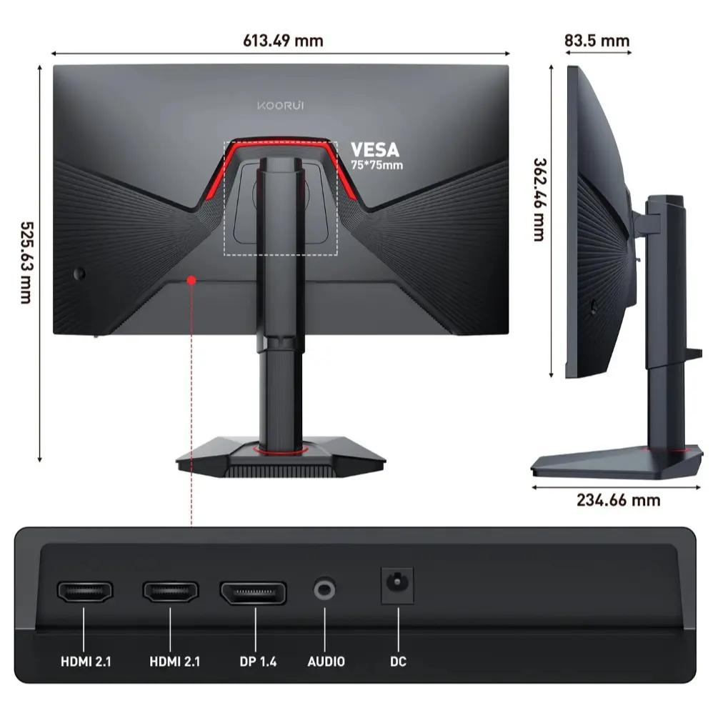 KOORUI 27インチ4K 160hz 1080p 320hz G2741L KOORUI 27インチ4K 160hz 1080p 320hz G2741L Amazon.co.jp: KOORUI