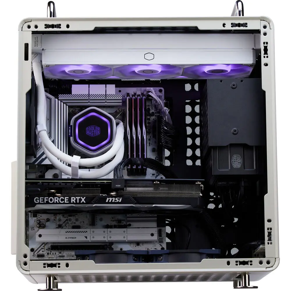 Cooler Master QUBE 540 High-Airflow ATX Mid-Tower Case, Moonstone