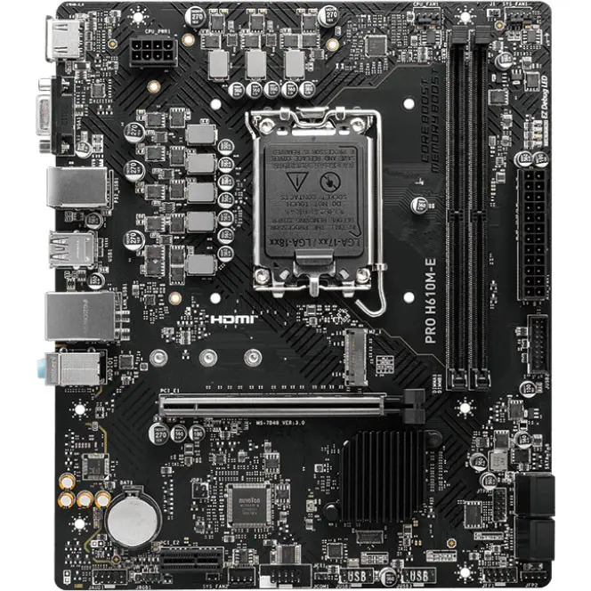 MSI PRO H610M-E Motherboard | LGA1700