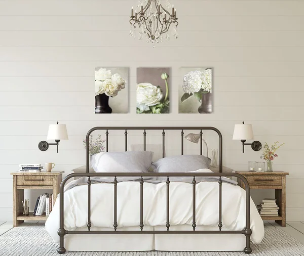 Ivory Floral Set of 3 by Alpha Arts
