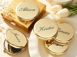 Engraved Pocket Makeup Mirror