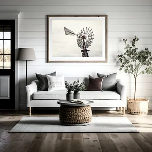 Barn Windmill a Fine Art by Alpha