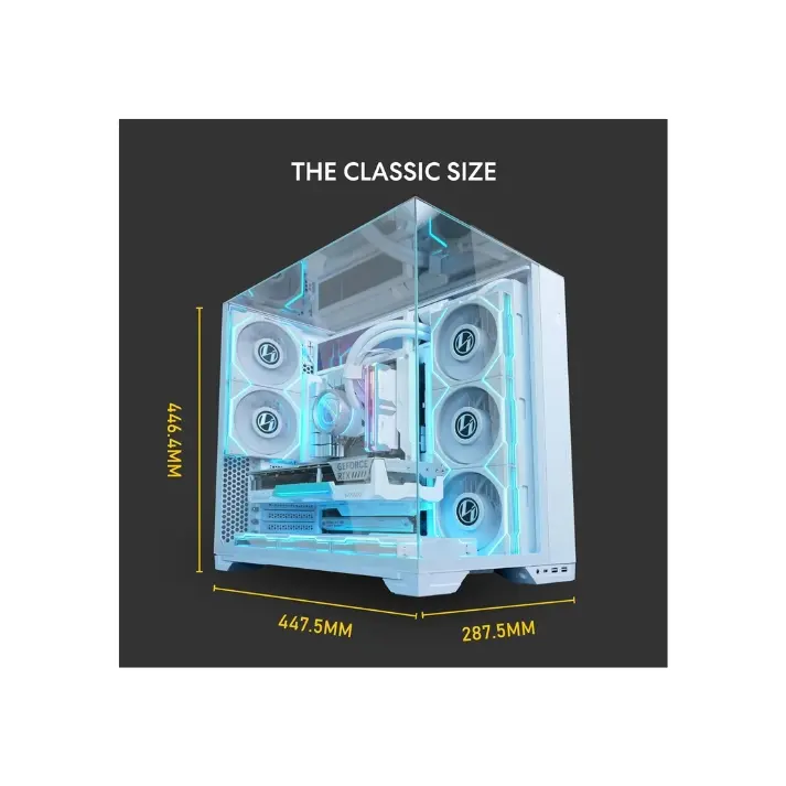 Lian Li O11 Vision Compact White ATX Case | Starship Computers