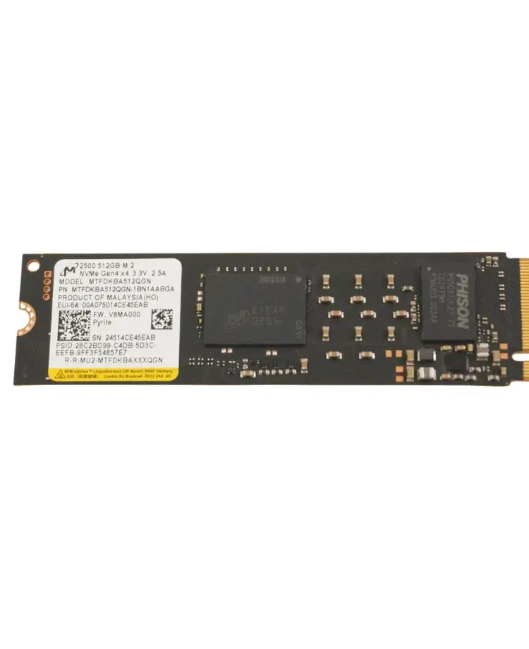 Micron 2500 512GB M.2 PCIe Gen4 NVMe SSD Price in Pakistan