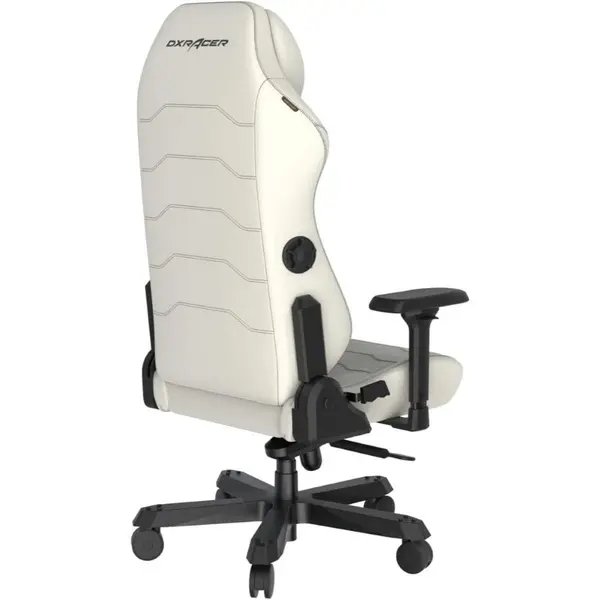 DXRacer Master Series Premium Ergonomic Executive Gaming Chair (Size XL / All Black) | Model: GC/XLMF24LTA/N (DMC-I233S-N), Premium Microfiber Leatherette & Cold-Cure Foam, Integrated 4D Rotary Lumbar Support, Rail-Mounted Adjustable Slow-Rebound Mem