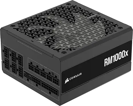 CORSAIR RMx Series RM1000x 1000W Fully Modular ATX Power Supply (UK Plug) | Cybenetics Gold Certified, ATX 3.1 & PCIe 5.1 Native Support, Zero RPM Mode, Manual Fan Override & 100% Japanese Capacitors