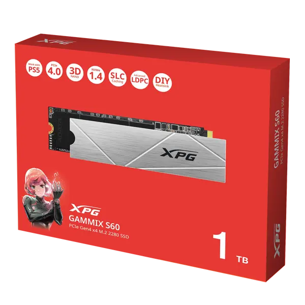 ADATA LEGEND 860 2TB PCIe Gen4 NVMe M.2 SSD 6000MB/s Heatsink PS5