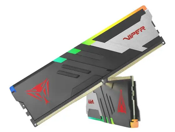 Patriot Viper Venom RGB 32GB (2x16GB) DDR5 6000MT/s CL30 Desktop Gaming Memory — Matte Black
