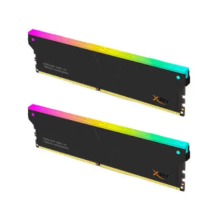 V-COLOR Manta XSky DDR5 32GB (2 x 16GB) 6400MHz CL32 1.4V SK Hynix IC RGB Gaming Desktop Memory Module - Black (AMD EXPO)