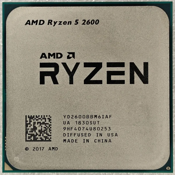 AMD Ryzen 5 2600 Desktop Processor | 6 Cores / 12 Threads, 3.9 GHz Max Boost, Socket AM4, 65W TDP & Wraith Stealth Cooler