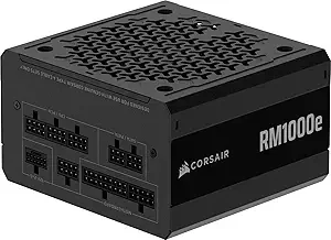 Corsair RM1000e Fully Modular Low-Noise ATX PSU (UK) - 1000W, 80 PLUS Gold