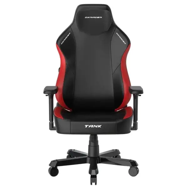 DXRacer Tank Series Heavy-Duty Big & Tall Ergonomic Gaming Chair (Black & red) | Model: TS29/NG (OH/TS29/NG), Heavy-Duty Reinforced Steel Frame, High-Density Cold-Cure Mold Shaping Foam, Breathable PVC Leatherette, 4D Multi-Directional Armrests, Mul