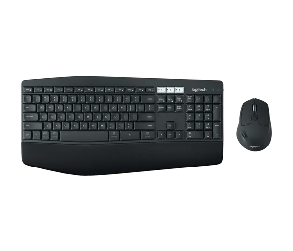 Logitech MK850 Performance Wireless Keyboard and Mouse Combo | Model: MK850 (920-008227), Full-Size Curved Keyboard with Cushioned Palm Rest & Multi-Device Easy-Switch