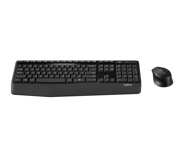 Logitech MK345 Comfort Wireless Keyboard and Mouse Combo (All Black)