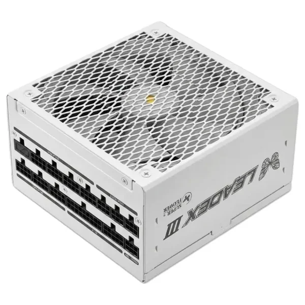 Super Flower Leadex III Gold 850W 80 PLUS & Cybenetics Gold Fully Modular ATX 3.1 & PCIe 5.1 Power Supply – White – SF-850F14GE (Native 12V-2x6 Cable / 100% Japanese 105°C Capacitors / 140mm FDB Fan with Zero-RPM ECO Mode / Ultra-Flexible White Ribbo