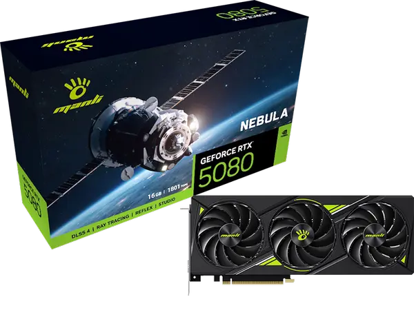 NEBULA GeForce RTX 5080 16GB GDDR7 — Blackwell | 10752 CUDA | 960 GB/s | 1801 AI TOPs | DLSS 4 | 4K