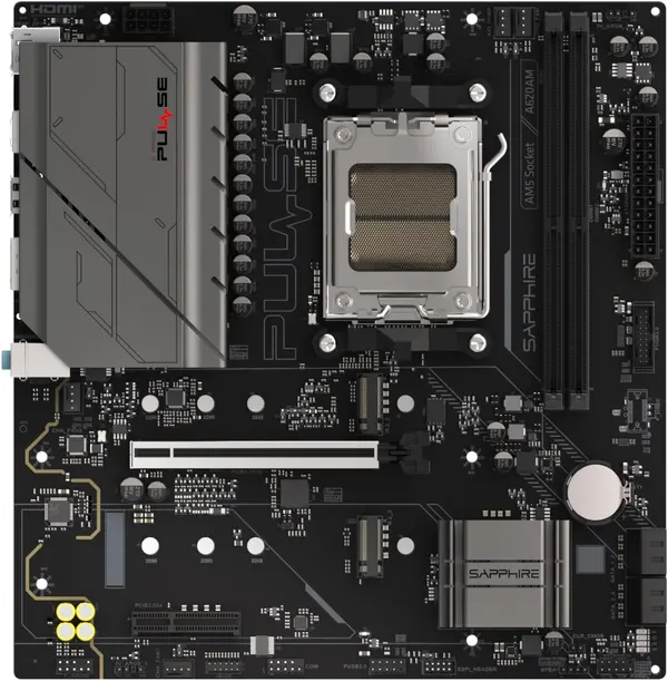 Sapphire PULSE A620AM — AMD AM5 | A620A Chipset | Micro-ATX | DDR5 | PCIe 4.0 | Ryzen 7000/8000/9000