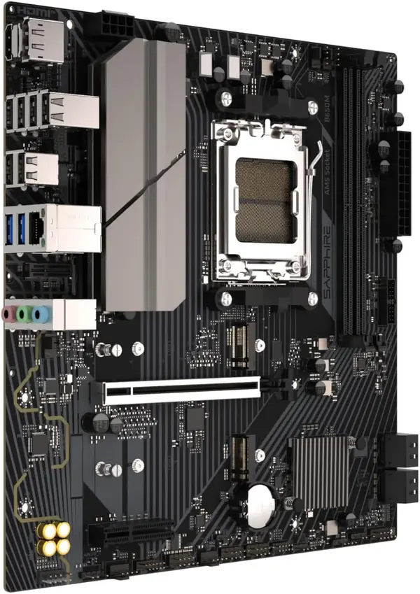 Sapphire B650M-E — AMD AM5 | B650 Chipset | Micro-ATX | DDR5 | PCIe 5.0 M.2 | WiFi 6 | Ryzen 7000/8000/9000