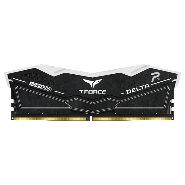 TEAMGROUP T-Force Delta RGB 64GB (2x32GB) DDR5 6000MHz CL38 Desktop Gaming Memory — Black