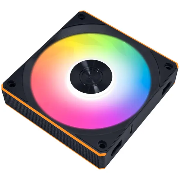 LIAN LI UNI FAN CL Wireless 120mm ARGB PWM PC Cooling Fan (Black) | Cable-Free Interlocking Daisy-Chain System, L-Wireless Sync Controller, Dual Lighting Zones & Fluid Dynamic Bearing