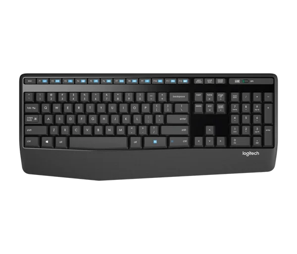Logitech MK345 Comfort Wireless Keyboard and Mouse Combo (All Black)