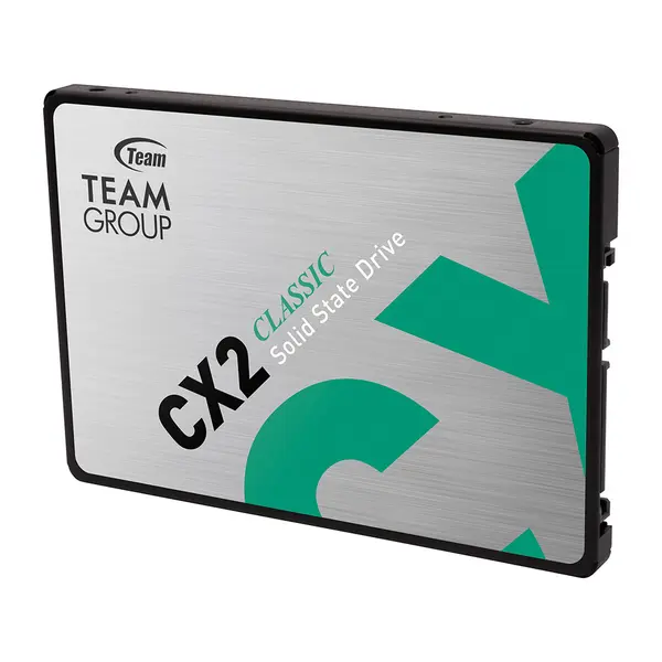 TEAMGROUP CX2 256GB 2.5" SATA III Internal Solid State Drive – T253X6256G0C101 (SATA 6Gb/s / 3D NAND Flash / Read Up to 520MB/s / Write Up to 430MB/s / SLC Caching / Shock-Resistant)