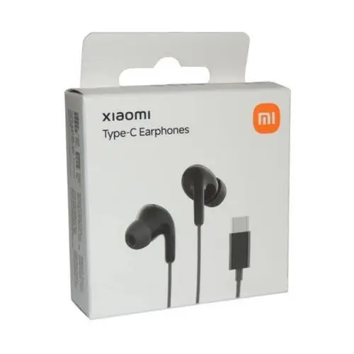 Xiaomi Type-C In-Ear Wired Earphones (12.4mm Drivers, Mic, IP54)