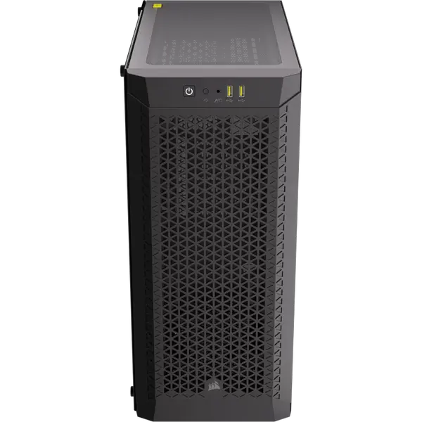 CORSAIR 480T RGB Airflow Tempered Glass Mid-Tower PC Case (Black) | High-Airflow Perforated Steel Front Panel, 3x Pre-Installed AR120 ARGB PWM Fans & Tool-Free Tempered Glass Window