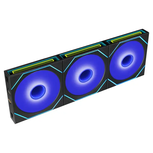 LIAN LI UNI FAN SL-INF FLEX 120mm ARGB PWM PC Cooling Fan 3-Pack with L-Wireless Controller | Dual-Sided Frame Design, 2.4 GHz L-Wireless Sync & Motherboard Dual-Mode Control, Triple-Zone Infinity Mirror RGB & FDB Bearing