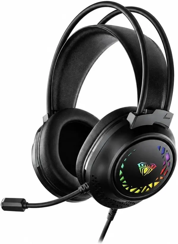 AULA S611 USB Wired Gaming Headset with RGB Lighting
