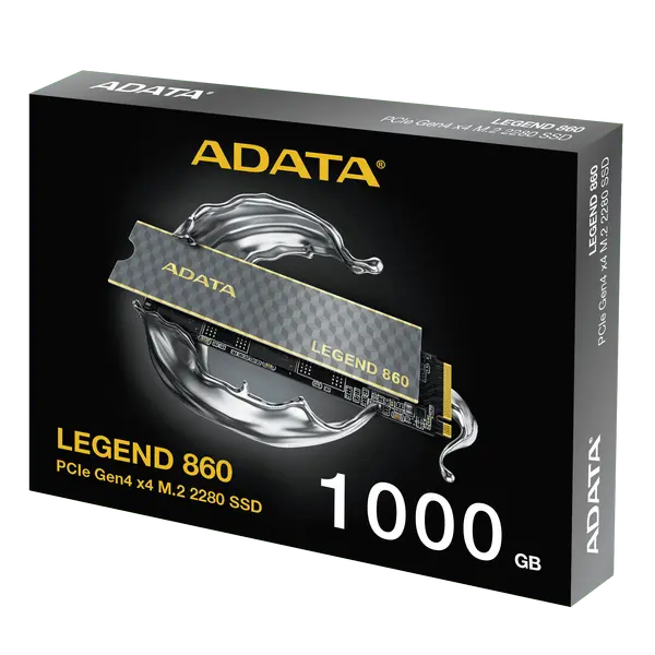 ADATA LEGEND 860 1TB PCIe Gen4 x4 M.2 2280 NVMe SSD — 6,000/5,000 MB/s | 640 TBW | HMB | PS5 