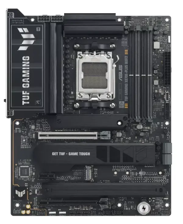 ASUS TUF GAMING X870E-PLUS WIFI7 AMD AM5 ATX Motherboard | PCIe 5.0, Wi-Fi 7 & 16+2+1 DrMOS Power