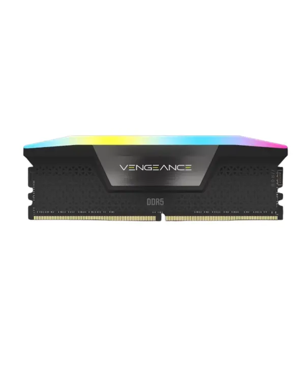 Corsair Vengeance RGB 32GB (2x16GB) DDR5 6200MT/s CL36 Desktop Gaming Memory — Black (CMH32GX5M2E6200C36)