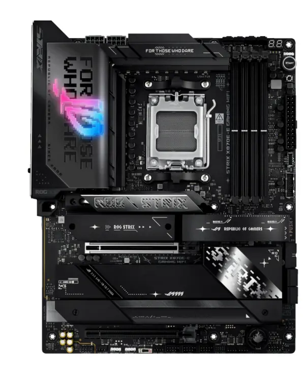 ASUS ROG STRIX X870E-E GAMING WIFI AMD AM5 ATX Motherboard | PCIe 5.0, Wi-Fi 7 & 18+2+2 DrMOS Power