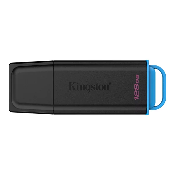Kingston 128 GB DataTraveler Exodia G2 USB 3.2 Gen 1 Flash Drive (Timeless Black) | Model: DTXG2/64GB, High-Speed USB 3.2 Type-A, Streamlined Snap-On Cap Design, Compact Keyring Loop & Multi-OS Compatibility