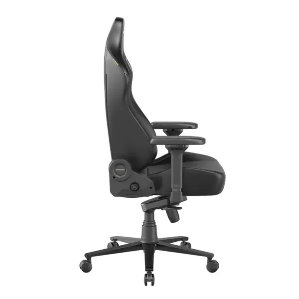 DXRacer Martian Series Luxury Ergonomic Gaming Chair (Size XL / All Black) | Model: GC/XLMT24LTA/N, Spacecraft-Inspired Full Aluminum Back Spine & Skeleton, Premium Breathable Leatherette & Cold-Cure Foam, Integrated Adaptive Dynamic Lumbar Support, 