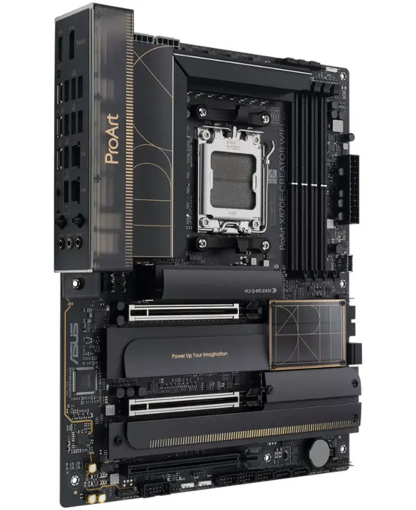 ASUS ProArt X870E-Creator WiFi AMD AM5 ATX Motherboard | Dual PCIe 5.0 x16, 10GbE + 2.5GbE, Wi-Fi 7 & Dual USB4 40Gbps