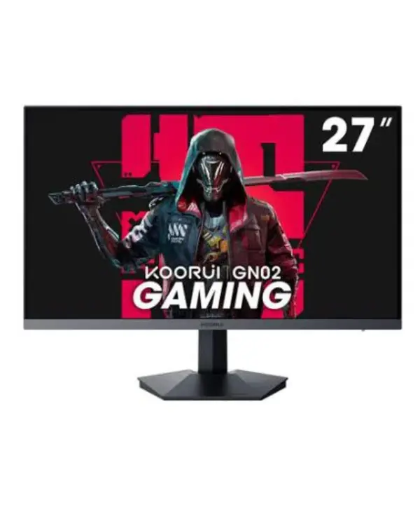 KOORUI GN06 27" FHD IPS 180Hz Gaming Monitor — 100% sRGB, HDMI 2.0 x2 + DisplayPort 1.4 + Audio