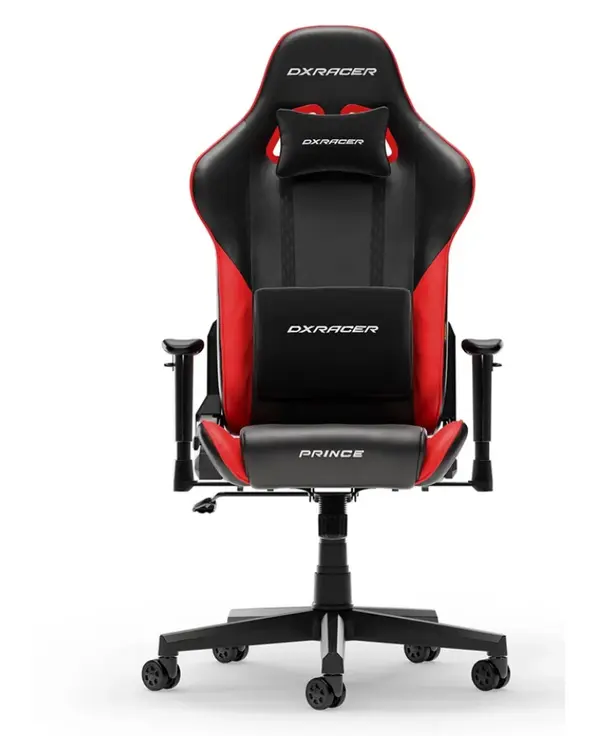 DXRacer Prince Series Ergonomic Gaming Chair (Large Size / L-Size Edition) | Model: GC-P132-L-F2, Heavy-Duty Steel Skeleton, High-Density Cold-Cure Mold Foam & Breathable Leatherette, 1D Height-Adjustable Armrests, 90°–135° Recline with Conventional 
