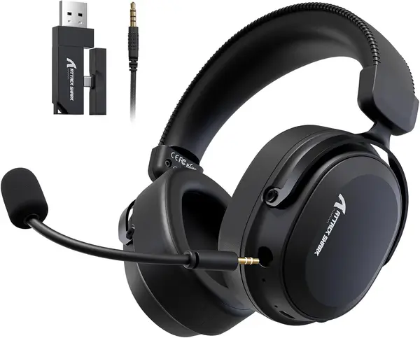 Attack Shark L30 PRO Tri-Mode Wireless Gaming Headset – Black